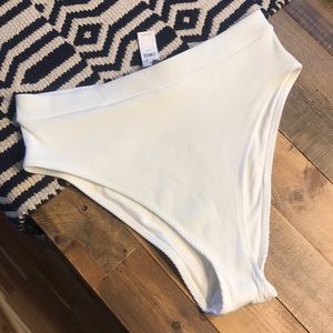 Aerie high cut cheeky ribbed bikini bottoms